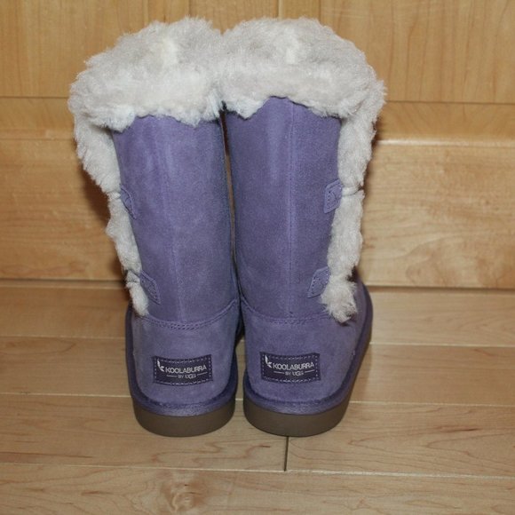 UGG KOOLABURRA GIRL'S TALL SUEDE BUTTON BOOTS - Picture 7 of 8